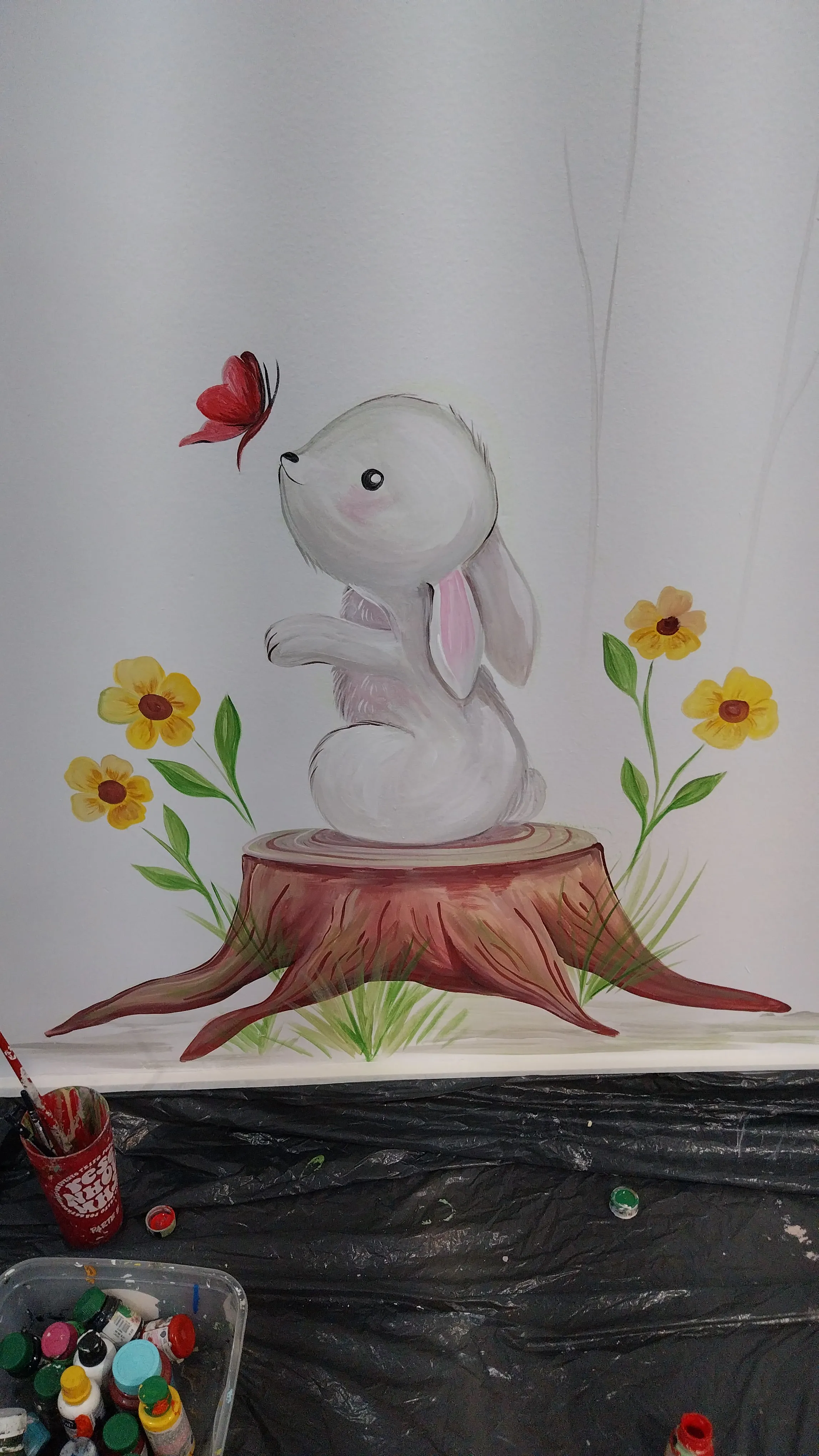 Trabajo de JackVa Pinturas en clínica de psicología